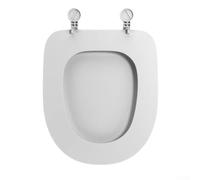 Funda para asiento de inodoro en forma de U, cierre suave, asiento de inodoro de liberación rápida con bisagras ajustables de acero inoxidable, parachoques antideslizantes, fácil de instalar, fijación