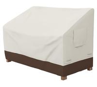 Funda para banco de dos plazas, color beige, marca Amazon Basics