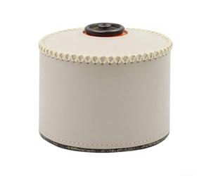 Funda para botella de gas de 12,8 cm, piel vegetal para exteriores (corta | Piel sintética retro, para protección contra impactos, ajuste seguro para botellas de 230 g, esencial para seguridad al aire