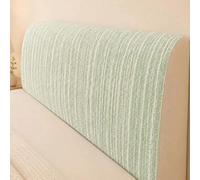 Funda para cabecera de Cama de Tela de Seda Helada de Color sólido, Funda para cabecera para Camas Individuales, Dobles y tamaño King, Cubierta Decorativa Antipolvo -Green|| 160cm