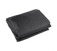 Funda para caja de almacenamiento al aire libre para cajas de terraza y muebles de patio, tela Oxford 210D, protectores contra el polvo impermeables con correas y rejillas de ventilación, color negro