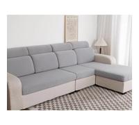 Funda para Cojin de Sofa, Protector de cojín de Asiento Ajustable con Elastica, Tela de Poliester, Funda para sofá con 1,2,3,4 plazas, funda para reposo cabeza sofá y reposo espalda, funda chanise