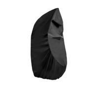Funda para Columpio Silla Huevo Exterior Cremallera Central | Poliéster Negro, Forma de Huevo, para Patio y Jardín, Cubre Cojines y Muebles