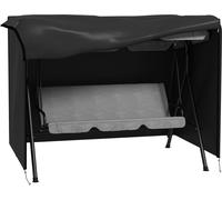 Funda para columpio tipo Hollywood, para 3 plazas, impermeable, resistente al invierno, cubierta protectora para columpios de jardín, resistente a los rayos UV, fabricada en tejido Oxford de 600D