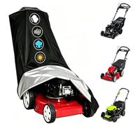 Funda para Cortacésped de Empuje para Ryobi RLM15E36H, Cubierta Protectora para Cortadora de Césped de Jardín, Protección Repelente al Agua contra Lluvia