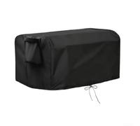Funda para cortacésped robótica de 75 x 59 x 39 cm, protección de tela Oxford impermeable para todo tipo de clima con dobladillo elástico resistente al viento y asa de transporte para almacenamiento