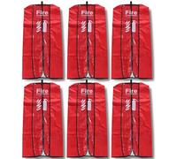 Funda para extintor de incendios - Tamaño grande, paquete de 6 - Hasta 10 kg contra el polvo y los arañazos, funda transparente para extintor de incendios - Cubierta protectora impermeable