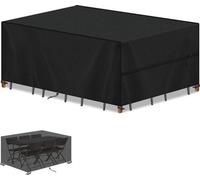 Funda para mesa de exterior, impermeable, resistente al invierno, fabricada en tejido Oxford 420D, dimensiones: 160 x 90 x 75 cm