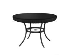 Funda para mesa Redonda Exterior 210D Oxford Impermeable para Jardín, Protectora Anti Viento y Lluvia con Cordón Ajustable para Muebles de para acero 78-124cm(94 * 10cm)