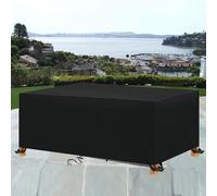Funda para parrilla de barbacoa resistente a la intemperie, 40 x 40 x 40 cm, protección de piel negra para todas las estaciones, a prueba de polvo, impermeable, para patio al aire libre