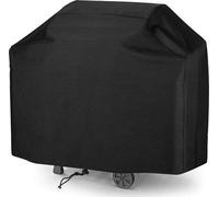 Funda para parrilla Unyqoos® de 420D Oxford con revestimiento de PVC, impermeable y resistente a los rayos UV, resistente al viento gracias a su cordón de ajuste. Cubierta protectora para parrillas de