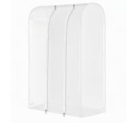 Funda para perchas, transparente, de PEVA, 120x50x150 cm, protección contra el polvo