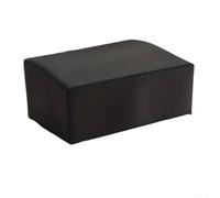 Funda para plancha de mesa de 22 pulgadas con capucha, protector de parrilla resistente a la intemperie hecho de tela de poliéster 420D de larga duración (negro)