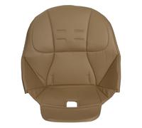 Funda para silla alta, cojín para silla alta, bonito patrón, cómodo diseño de cinturón de seguridad, cojín de asiento transpirable, resistente al desgaste, piel sintética y esponja, suave y cómoda