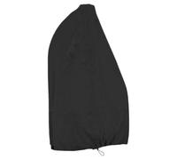 Funda para Silla Colgante Tipo Huevo Cremallera Central | Poliéster Negro, Protección contra Sol y Hojas, para Patios y Jardines, Bolsa de Almacenamiento