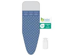 Funda para Tabla de Planchar de 3 Capas LaundrySpecialist Comfort - Talla S/M Universal MAX 32x112 cm - Disponible en Tres tamaños - Fabricada en 100% algodón con una Gruesa Capa de Molton