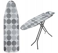 Funda para tabla de planchar KADAX con cordón, 120x40 cm, círculo gris