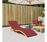 Funda para tumbona Living Store, color burdeos, 200x50x3 cm, tejido Oxford