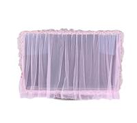 Funda Para TV A prueba de polvo televisión LCD Cubra el hilo la flor púrpura rosa 32 "36" 40 "46" 50 "55" 60 "65" pulgada televisor Protector pantalla montado en pared Cubrir(Pink 52to58inch)