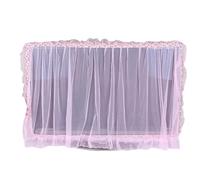 Funda Para TV A prueba de polvo televisión LCD Cubra el hilo la flor púrpura rosa 32 "36" 40 "46" 50 "55" 60 "65" pulgada televisor Protector pantalla montado en pared Cubrir(Pink 42to47inch)