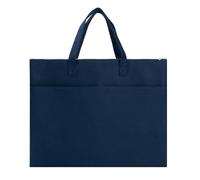 Funda portafolio con bolsillos para particiones, moda A3, soporte de archivos, bolsa de arte A4, gran capacidad, cremallera, organizador de documentos, impermeable, azul real, A3
