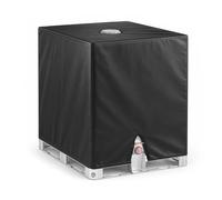 Funda Protectora Contenedores IBC Cubierta Lona Protector Tanque depósito Agua Lluvia 1000l Negro
