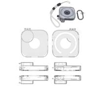 Funda protectora de policarbonato compatible con grabadora de trabajo Anker Soundcore, cubierta transparente a prueba de polvo con interruptor magnético y cordón