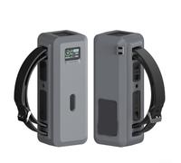 Funda protectora de silicona para banco de energía Anker 737, funda resistente a los golpes con mango portátil y agujero de montaje de 1/4 pulgadas para viajes y transporte diario (gris)
