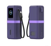 Funda protectora de silicona para banco de energía Anker A1695 de 165 W, diseñada para soporte estructural y uso práctico (morado)