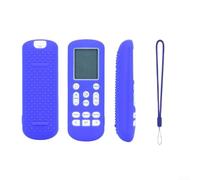 Funda protectora de silicona para Samsung ARH-2201 aire acondicionado remoto absorción de golpes, antideslizante, a prueba de golpes, funda protectora compatible con DB93-1463T DB93-15882Q (azul)