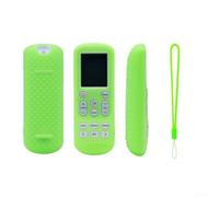 Funda protectora de silicona para Samsung ARH-2201 aire acondicionado remoto absorción de golpes, antideslizante, ligera, compatible con DB93-1463T y DB93-15882Q Easy(verde luminoso)