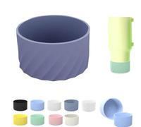 Funda protectora de silicona para vasos Stanley 40 de 850.5 g, protector inferior de taza para botellas de agua Stanley de 7,5 cm de diámetro, accesorios (morado A)