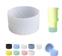 Funda protectora de silicona para vasos Stanley 40 de 850.5 g, protector inferior de taza para botellas de agua Stanley de 7,5 cm de diámetro (transparente)
