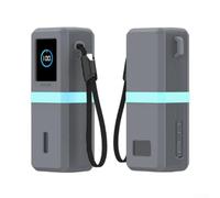 Funda protectora de silicona resistente a caídas para banco de energía Anker A1695 de 165 W con puerto completo y accesibilidad de botón (gris)