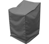 Funda protectora gris para sillas de jardín, resistente al agua, para uso en exteriores