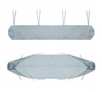Funda protectora impermeable Oxford 300D resistente a la intemperie para polvo, cubierta para terraza, jardín, almacenamiento de invierno, negro, 2 m (gris)