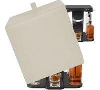 Funda protectora impermeable para electrodomésticos de cocina fabricada con tela Oxford con revestimiento plateado reflectante (crema)