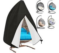 Funda protectora impermeable para sillones colgantes (hasta 190x115 cm) de Unyqoos®, fabricada con tela Oxford 210D con revestimiento de PU, con cremallera y cordón ajustable de 360°, que protege cont
