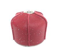 Funda Protectora para Botella de Gas - Protección de Piel sintética para Estufa de Camping | Funda Protectora Decorativa para Estufa de Cocina, Senderismo y Actividades al Aire Libre, Borgoña-pequeño