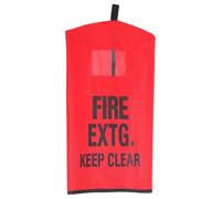 Funda Protectora para Extintor de Incendios de Tejido Rojo