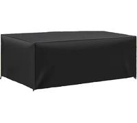 Funda protectora para muebles de jardín – impermeable – 1 unidad – negra – de tela Oxford – 200 x 160 x 80 cm