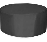 Funda protectora para muebles de jardín redondos: impermeable, transpirable y resistente al invierno, ideal para muebles de jardín y balcón (diámetro 128 x 71 cm)