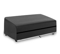 Funda Protectora para Parrilla de Gas Impermeable, Funda Tela Plancha de Gas Butano Anti Viento, Cubierta Plancha de Gas Butano con Cordón y Corbata de Velcro600D (69*60*25cm,Negro)