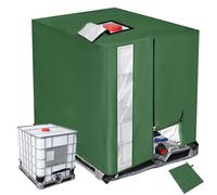 Funda protectora para tanque IBC, fabricada en tejido de 210D, con cremallera y cordón ajustable