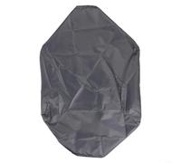 Funda protectora resistente para plancha de mesa de 22 pulgadas con capucha, material de poliéster resistente a la intemperie que protege la parrilla de la humedad y los rayos UV (gris)