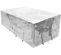 Funda protectora transparente para muebles de jardín rectangulares, 180x120x71 cm