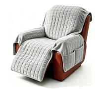 Funda Sillon Relax Reclinable 1 Plaza, Fundas Sillon Relax Elástica con Bolsillos, Funda Sillon Antideslizante, Funda Butaca Reclinable para Sofá de Televisión, Protector de Muebles Lavable