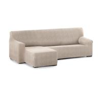 Funda sofá bielastica adaptable roc chaise longue brazo corto izquierda (250-360 cm) marfil