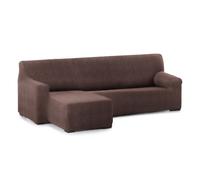 Funda sofá bielastica adaptable roc chaise longue brazo corto izquierda (250-360 cm) marron
