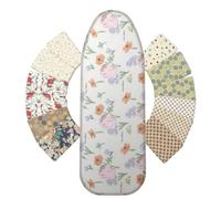 Funda Tabla de Planchar Ajustable, Algodón con 2 Almohadillas, 120x38 cm | Tejido Transpirable para Plancha de Vapor, Doble Fieltro Lavable con Cordón(Maze,L100cm x W39cm)